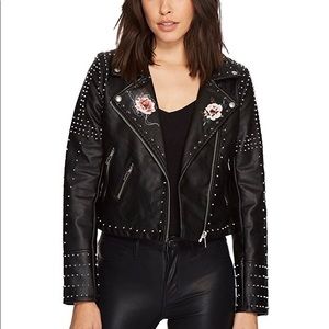 NWT! BLANK NYC Women’s Black Vegan Leather Heartbreaker Jacket, Size Sma…